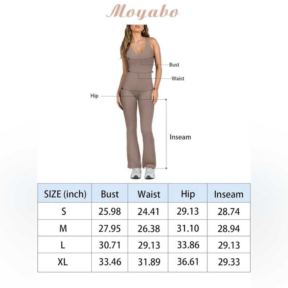Moyabo Women's Criss Cross Back Sleeveless V Neck Rompers Jumpsuit Size XL - Picture 7 of 10